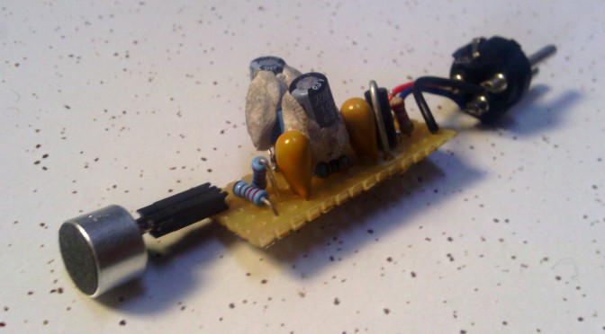 circuit Electret symétrique / alim Phantom P48